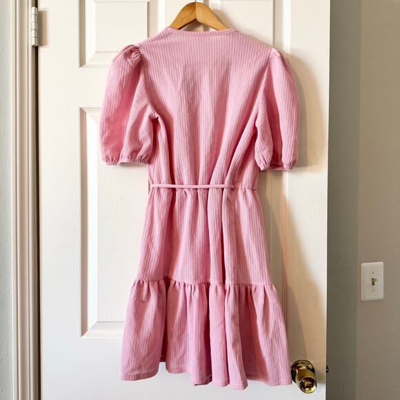 & Other Stories Wrap Mini Dress in Pink - Picture 9 of 11